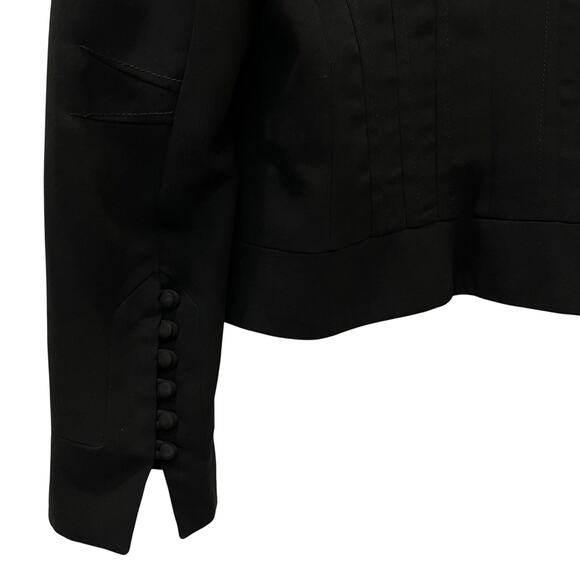 Zara Basic  Black Blazer Jacket Multiple Button Size Medium Careerwear - Picture 5 of 11